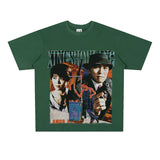 Film Star T Shirt Short Sleeve Loose Retro American Design T-shirt