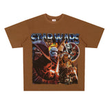 Film Star T Shirt European and American Classic Star Wars Movie Short Sleeve Loose Retro T-shirt