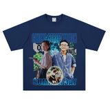 Film Star T Shirt Loose Heavy Retro Street Personality T-shirt Men and Women