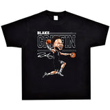 Basket Ball Star T Shirt Basketball Short Sleeve Washed Distressed round Neck T-shirt Loose