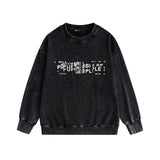 Purple Brand Distressed Sweatshirt Retro Vintage Crew Neck Sweater