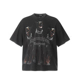 Unisex T-Shirts Doberman REPRESENT Vintage Loose Short Sleeves
