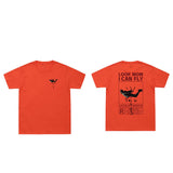 New Arrival  Summer T-Shirt LOOK MOM I CAN FLY Funny Print