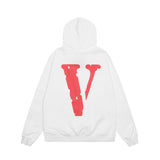 Vlone Hoodie autumn and winter red big V letter pullover