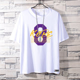 Basketball Sports T Shirt Commemorative Kobe No. 24 Short Sleeve T-Shirt Male Student Basketball Loose Sports