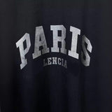 Men T-shirts Paris old wash water print short sleeve crew neck T-shirt