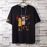 Basketball Sports T Shirt Nba Basketball Clothes James Kobe Cotton Short-Sleeved T-Shirt Men'S Loose