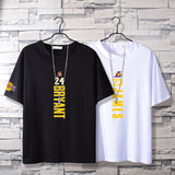 Basketball Sports T Shirt Nba Kobe No. 24 James No. 23 Short Sleeve T-Shirt Men Loose Leisure Sports