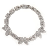 Chains Zircon Butterfly Pig Nose Necklace ins Wind Spectrum Royalty