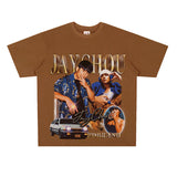 Film Star T Shirt Jay Chou Peripheral Loose National Fashion Retro Street Cotton T-shirt