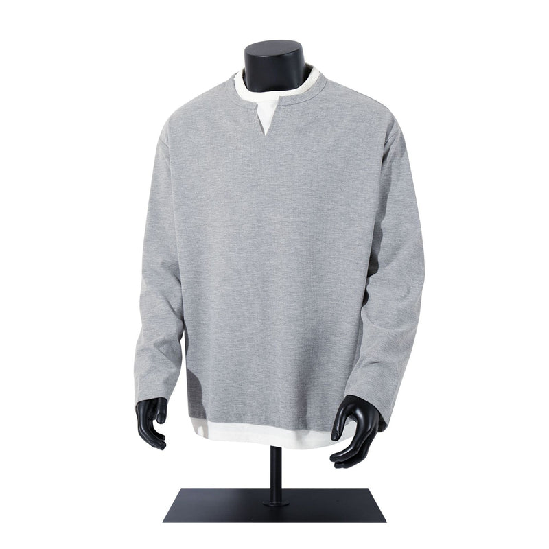 Unisex long-sleeved shirt autumcasualfake two-piece