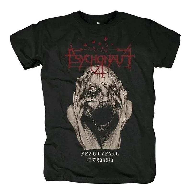 Psychonaut4 Tshirt Black Metal Band T-Shirt Mens Women Patte