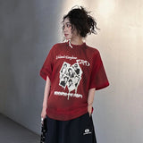ERD T Shirts Washed Make Old Ripped T-shirt