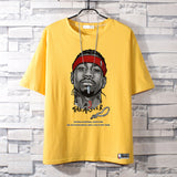Basketball Sports T Shirt Basketball Sports Trendy Printed Short-Sleeved T-Shirt Men'S Loose