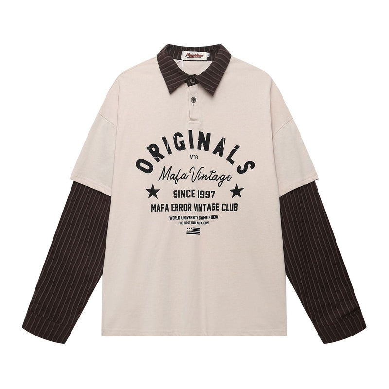 Unisex long-sleeved shirt men's autum lapel