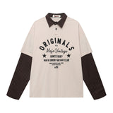 Unisex long-sleeved shirt men's autum lapel