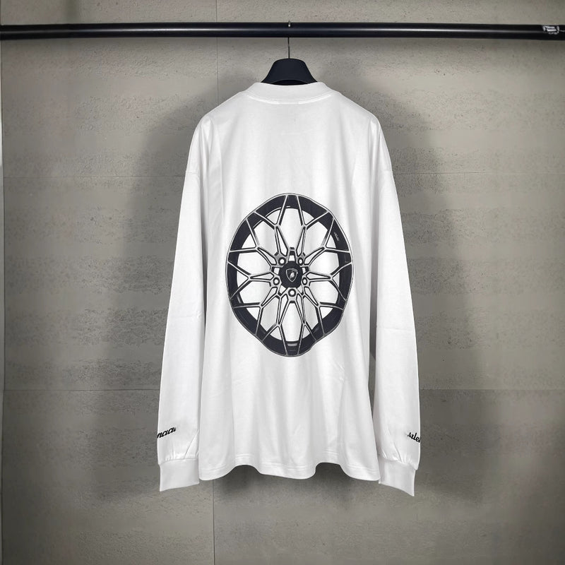 Mens T-shirts Direct Injection Printing Long Sleeve T-Shirts
