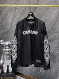 Chh Chrome Hearts T Shirts Autumn CH Ice Hockey Suit Sanskrit Letter Casual Loose Long Sleeve T-Shirt