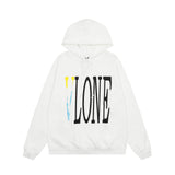 Vlone Hoodie autumn and winter gradual change big V letter sleeve