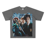 Film Star T Shirt Movie Harry PROTONIC Magic Street Style Short Sleeve Loose American T-shirt