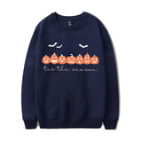 Happy Halloween Pumpkins Tis The Season Print Sweatshirts