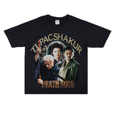 Film Star T Shirt Japanese Movie Zatōichi Loose Street Cotton T-shirt Men