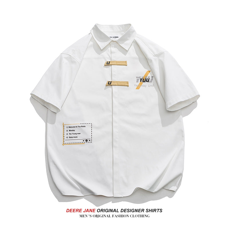Men's Shirts Casual Short-Sleeved Shirt Men's Shirt Summer Loose