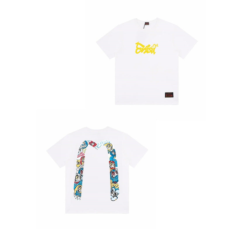 Evisu T Shirts Loose Versatile Casual T-Shirts