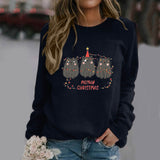 Casual Round Neck Women'S Pullover Raglan Long Sleeved