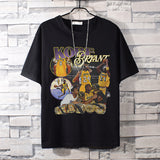 Basketball Sports T Shirt Pure Cotton Loose Short Sleeve T-Shirt Men'S Lakers Kobe Basketball Sports Half Sleeve Clothes