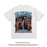 Nba T Shirt Summer Short-Sleeved T-shirt Heavy Cotton Washed Top