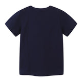Boy T Shirt Boy's Short-Sleeved T-shirt Summer Children Cartoon round Neck Top Baby T-shirt