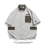 Men's Shirts Men's Summer Loose Short Sleeves Shirt