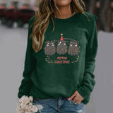 Casual Round Neck Women'S Pullover Raglan Long Sleeved