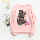 Christmas e and Christmas gifts print hoodies women clothes