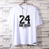Basketball Sports T Shirt Commemorative Kobe No. 24 Short Sleeve T-Shirt Male Student Basketball Loose Sports