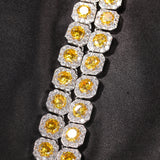 Chains Copper Inlaid Zircon Rock Sugar Necklace Zircon St. Valentine's