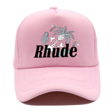 Rhude Hat Fashion Net Cap Hip Hop Baseball Cap
