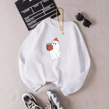 Ghost Christmas gift Sweatshirt fashion harajuku set style