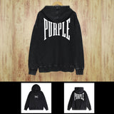 Purple Brand Distressed Hoodie Fashion Old Loose Hooded Sweater