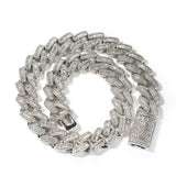 Chains Hip Hop Cuban Chain T Square Zircon 20mm Necklace Spectrum