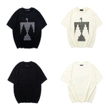 Fog Essentials T Shirts Spring Summer FOG Indian Eagle Print Crew Neck Short Sleeves