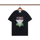 Casablanca T Shirts Crew Neck Loose Cotton Tee
