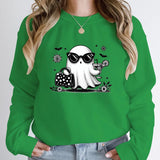 Halloween Ghost Print Pullover For Women New Hoodies