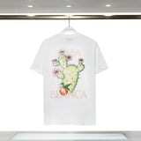 Casablanca T Shirts Cactus Print Loose Cotton Tee