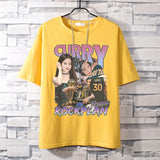 Basketball Sports T Shirt Curry Basketball Sports Loose Student All-Match Short-Sleeved T-Shirt Men