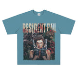 Film Star T Shirt Personalized Cotton Short Sleeve Loose Retro Design T-shirt for Men and Women