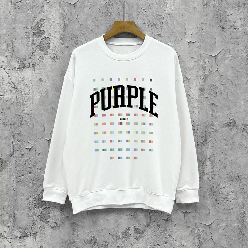 Purple Brand Sweatshirt Loose Crew Neck Sweater