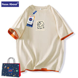 Nasa T Shirt Short-Sleeved T-Shirt Women'S Summer Loose Half-Sleeved T-Shirt