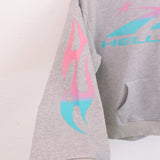 Mens trendy Hoodie gradual change color print hoodie fall loose sweater